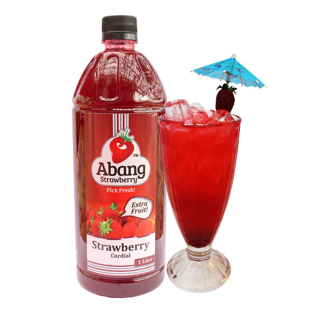 Strawberry Cordial - 1 Litre