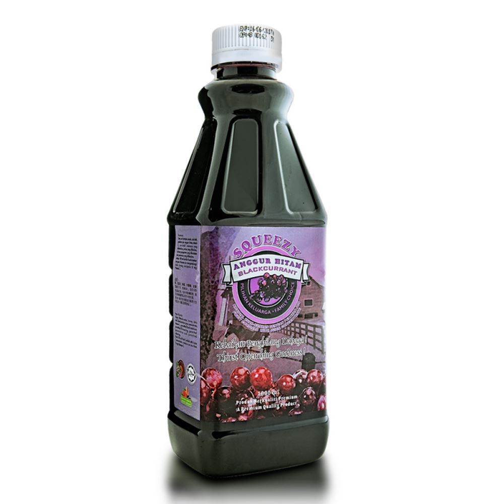SQUEEZY Blackcurrant Cordial with Juice Concentrate 