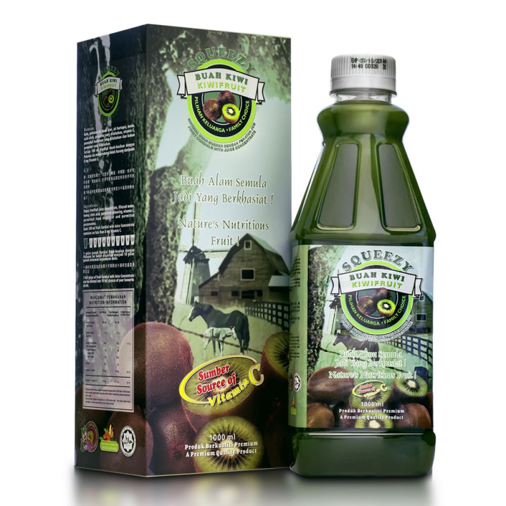 SQUEEZY Kiwifruit Cordial with Juice Concentrate 