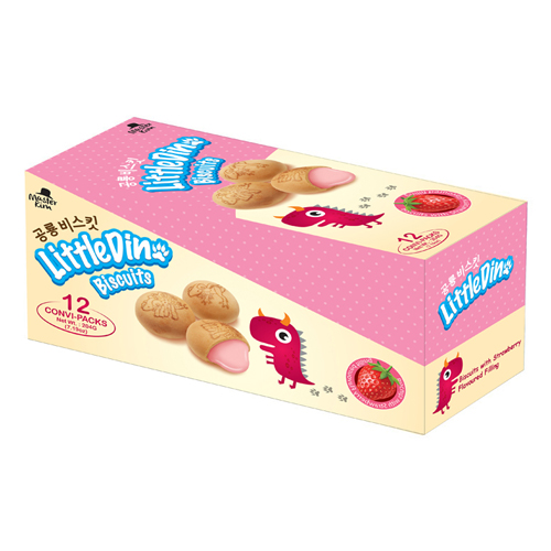 Little Dino Biscuits (Box) - Strawberry