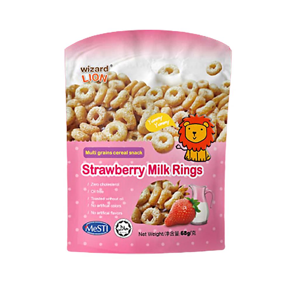 Strawberry Milk Rings | Halal Frutty Crunchy Supplier Malaysia