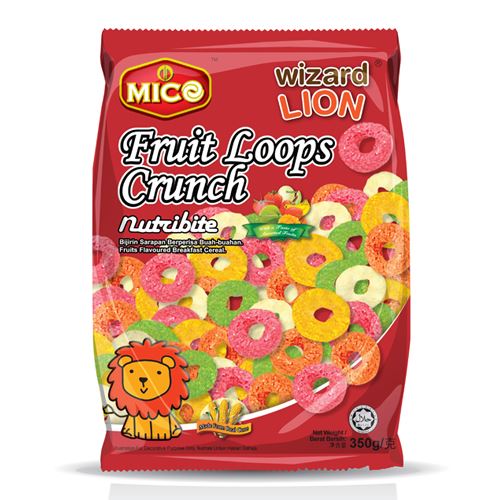 MICO Wizard Lion Fruit Loops | Halal Frutti Cereal Malaysia