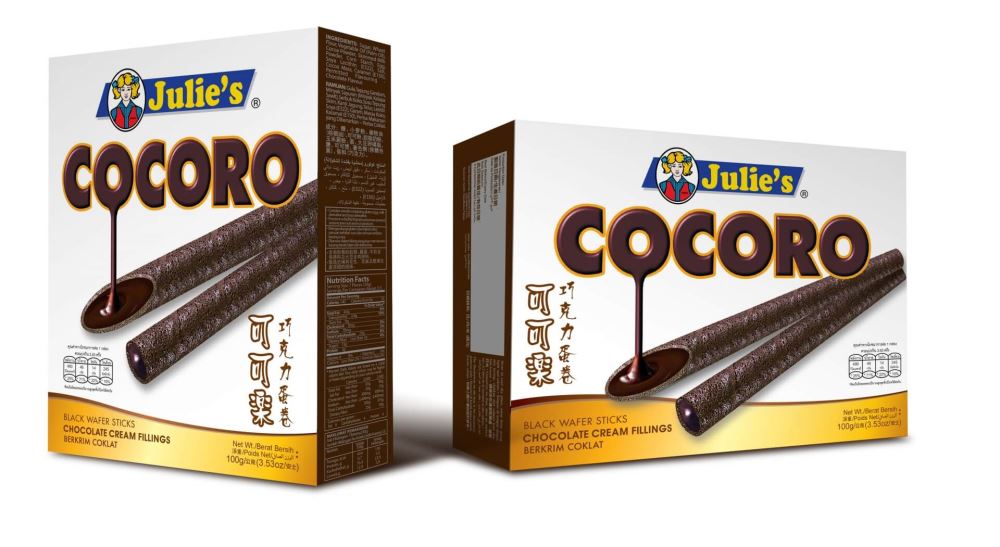 Cocoro Black Wafer Sticks Chocolate Cream Fillings 100g