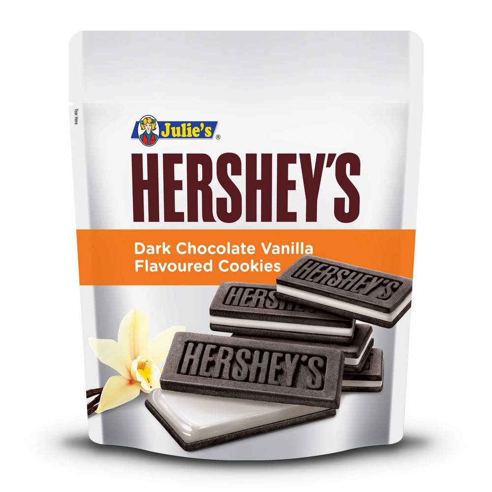 Julie's Hershey's Dark Chocolate Vanilla Flavoured Cookies 168g