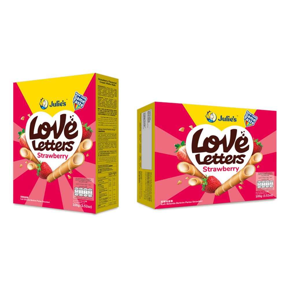 Love Letters Strawberry Flavoured Cream 100g