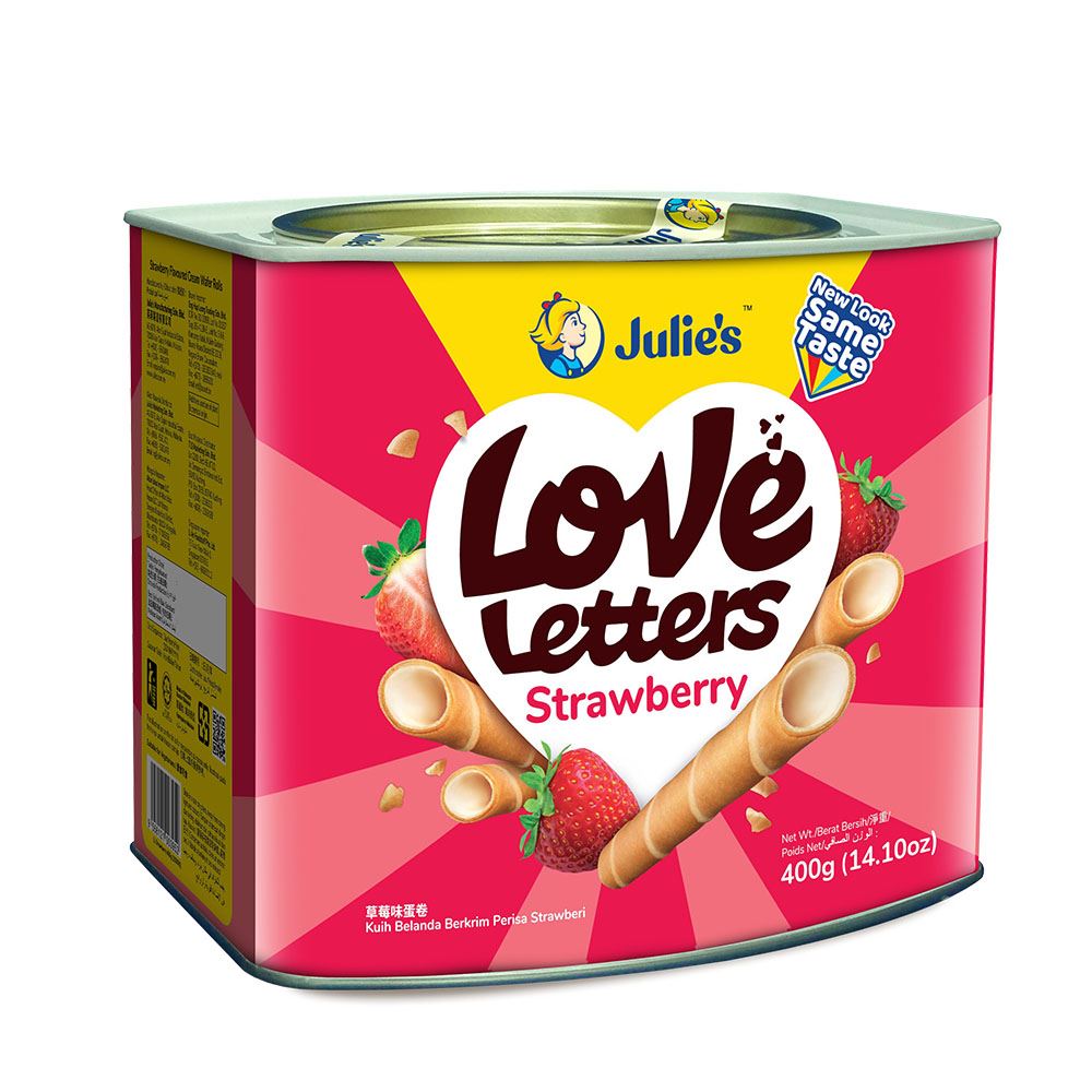 Love Letters Strawberry Flavoured Cream 400g