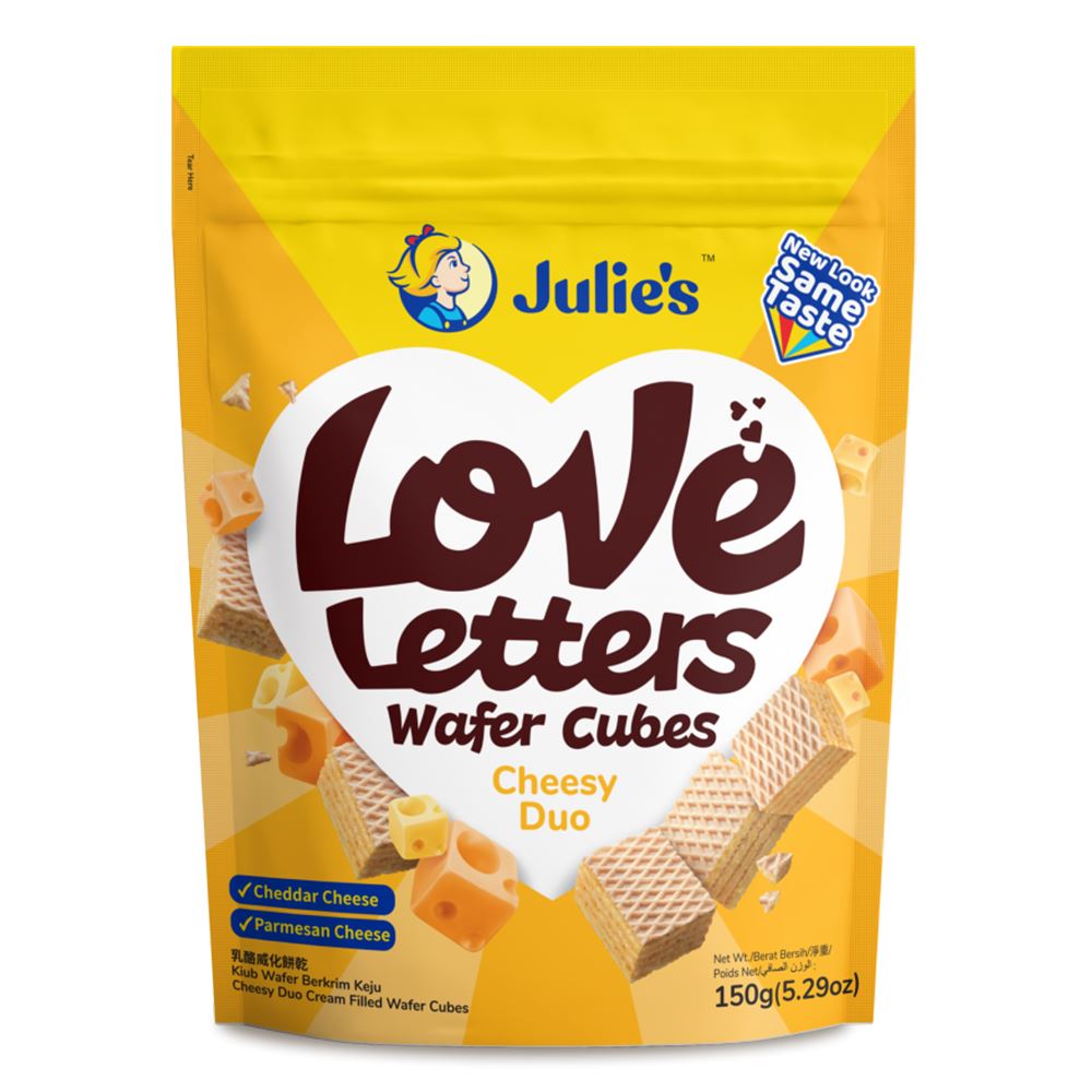 Julie's Love Letters Wafer Cubes Cheesy Duo