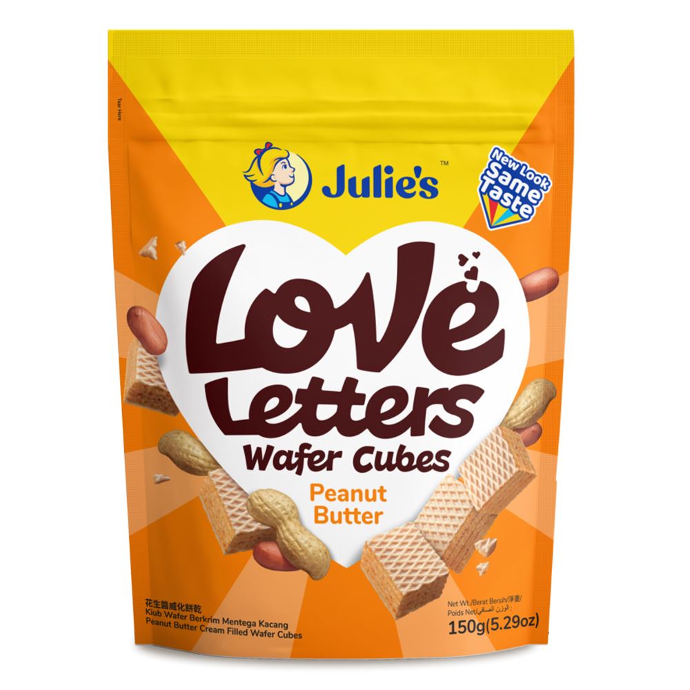 Julie's Love Letters Wafer Cubes Peanut Butter