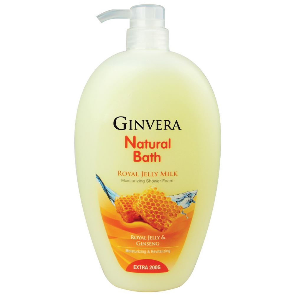 Ginvera Natural Bath Royal Jelly Milk Shower Foam