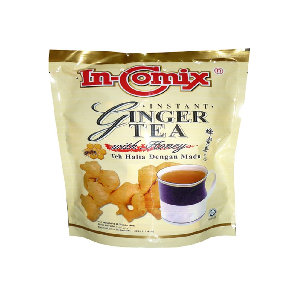 In-Comix Instant Ginger Tea With Honey - 18 Sachets