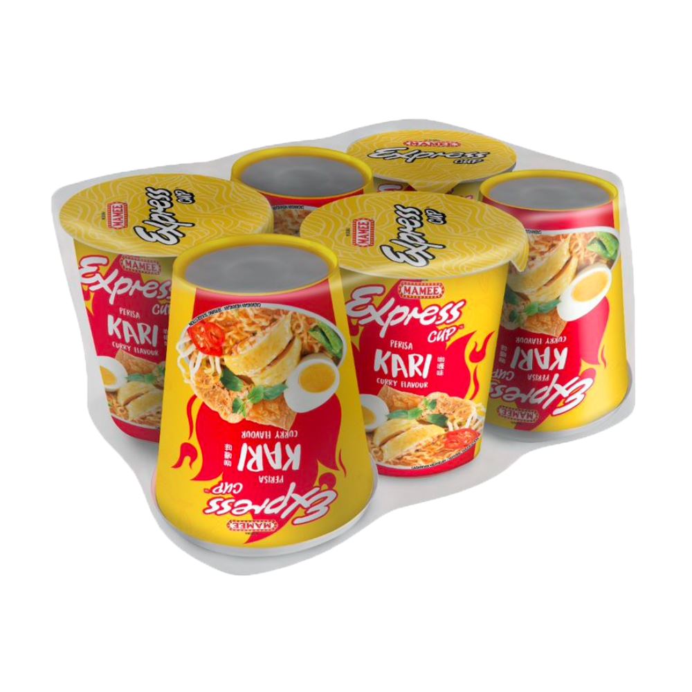 Mamee Express Cup Curry 8 x 6 x 60g