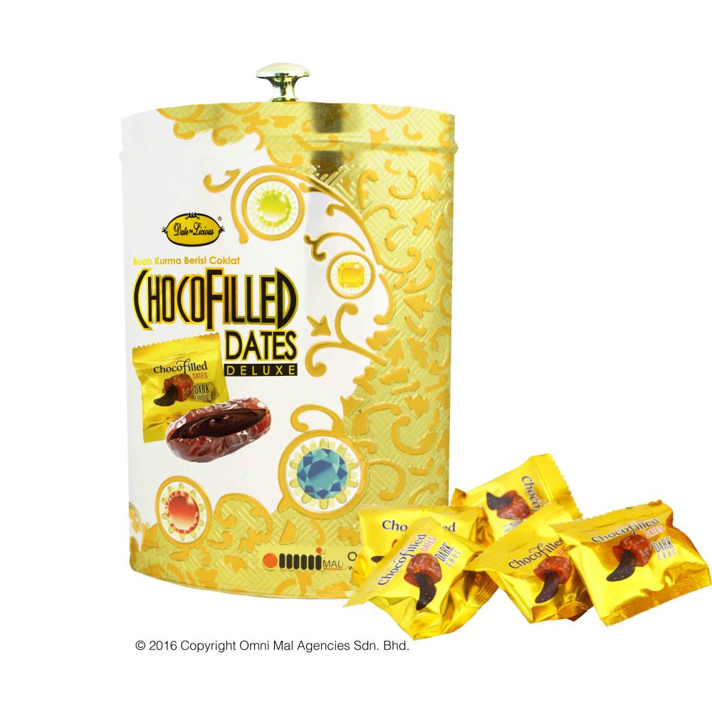 Date-Licious Jewelry Canister - ChocoFilled Dates Deluxe 15pcs