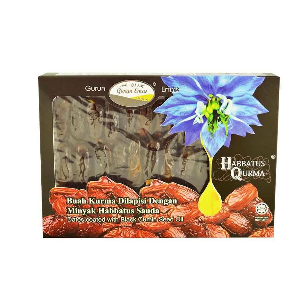 Gurun Emas Habbatus Qurma - Dates With Black Cumin Seed Oil - 250gm 