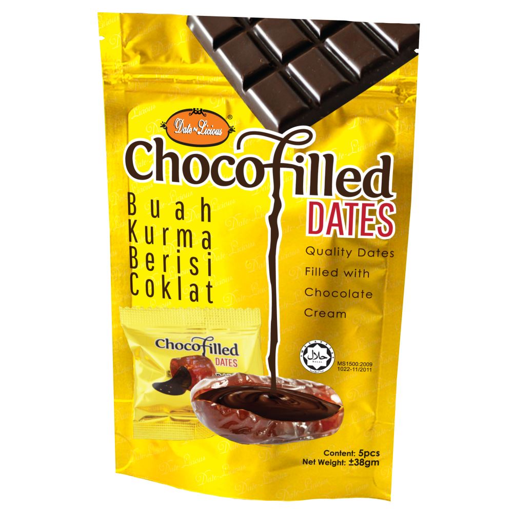 Date-Licious ChocoFilled Dates 5pcs Pack - 38gm