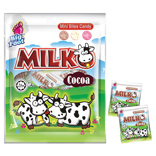 Milko Mini Bites Candy - Cocoa Flavour - 120g