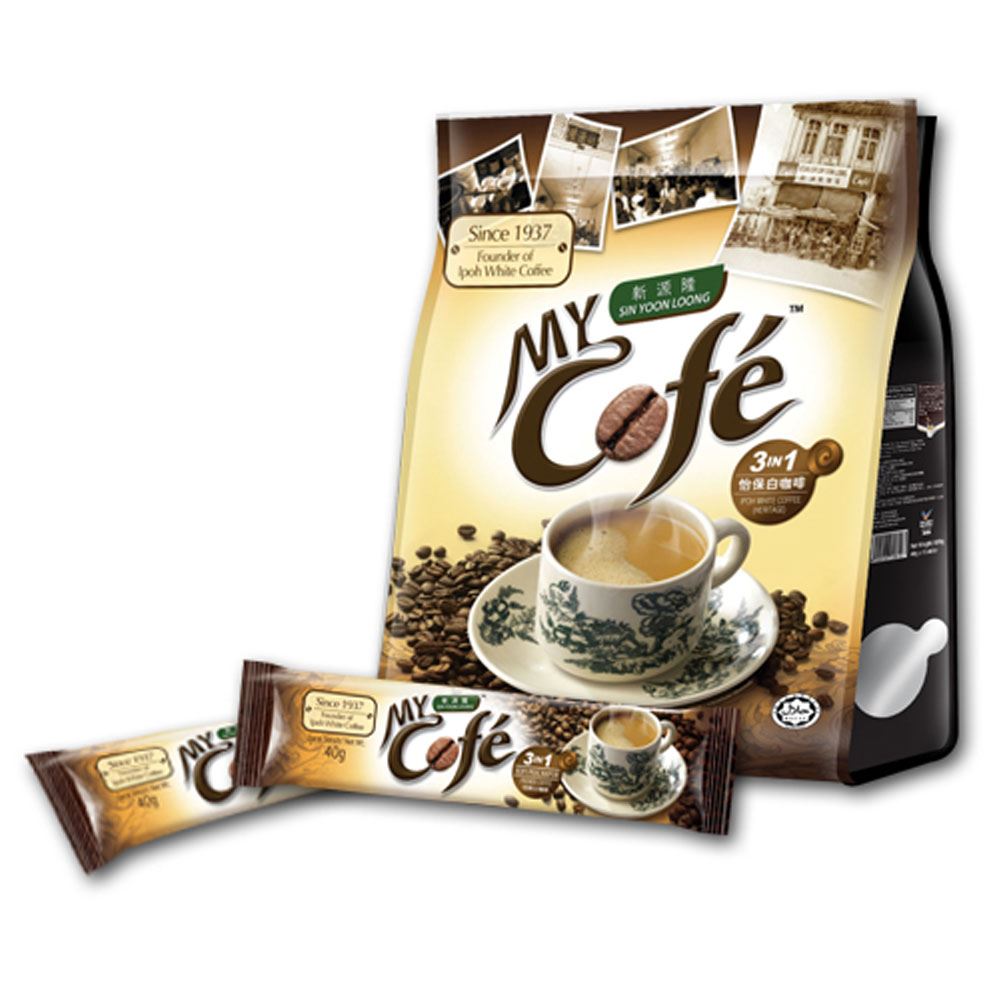Sin Yoon Loong 3 In 1 White Coffee - 12 Sachets