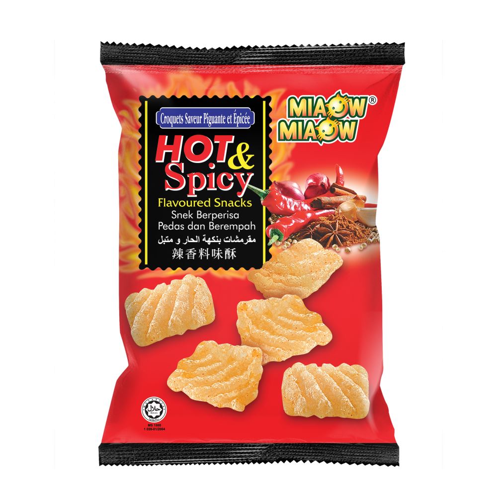 Miaow Miaow Hot & Spicy Snack - 60g