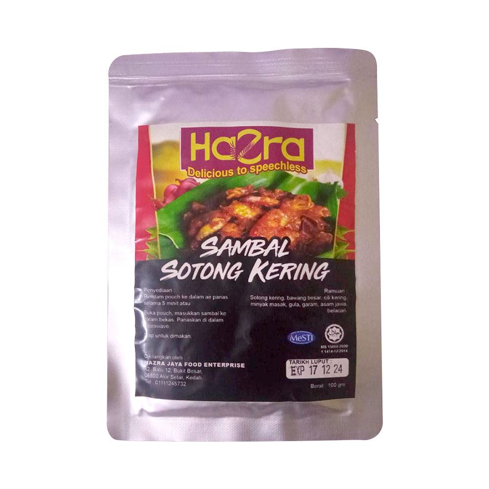Hazra Dried Squid Sambal - 100g