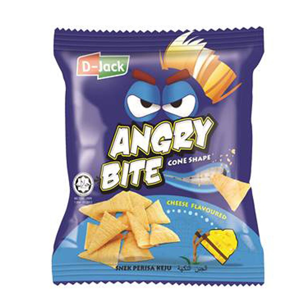 D-Jack Angry Bite Cheese Flavour | Halal Snacks Chips Malaysia