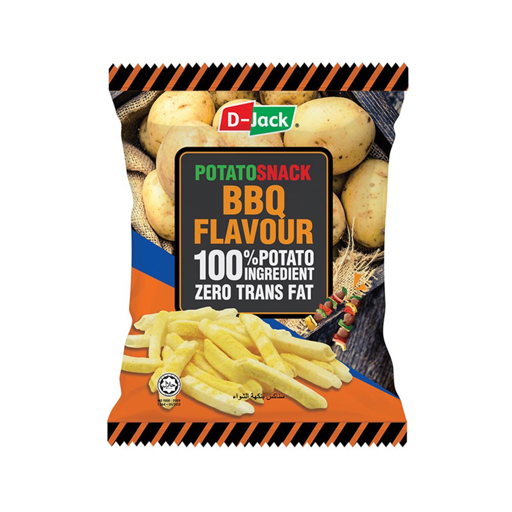 D-Jack Potato Snack BBQ | Halal Potato Chips Wholesale