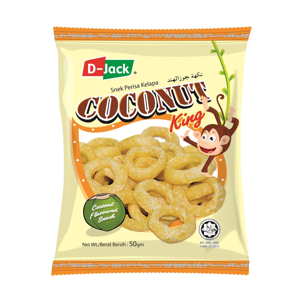 D-Jack Coconut King Flavour | Halal Snack Food Manufacturer