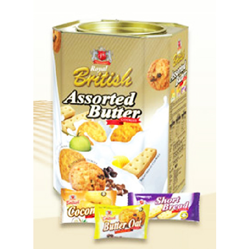 Royal British Assorted Butter Cookies (Coconut, Butter Oat & Shortbread)