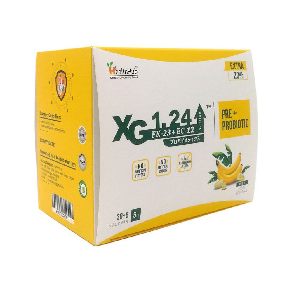 XG 1.24 Prebiotic & Probiotic 36s x 5g | Halal Probiotic Powder Strain