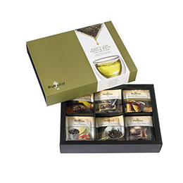 Green & White Collection Tea Chest