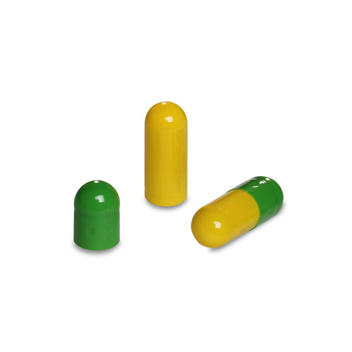 Green & Yellow Halal Empty Capsules