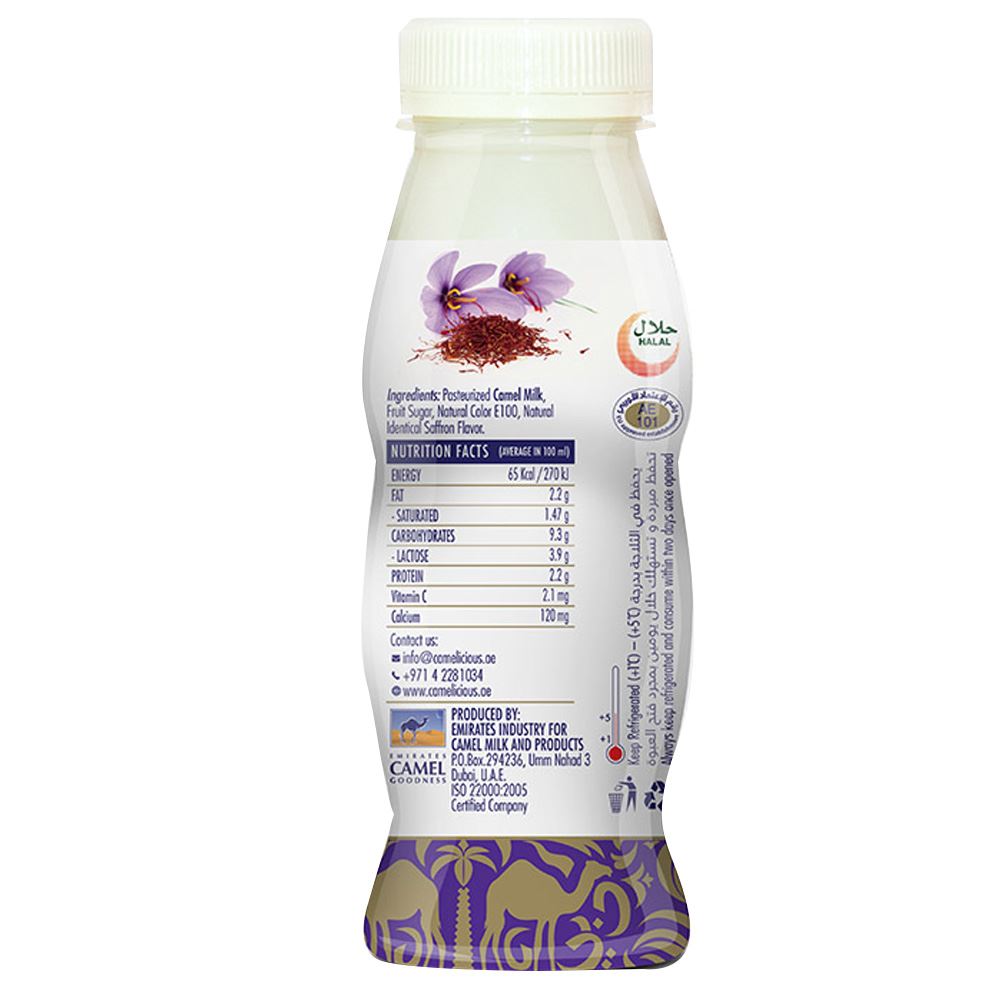 Flavored Camel Milk: Saffron