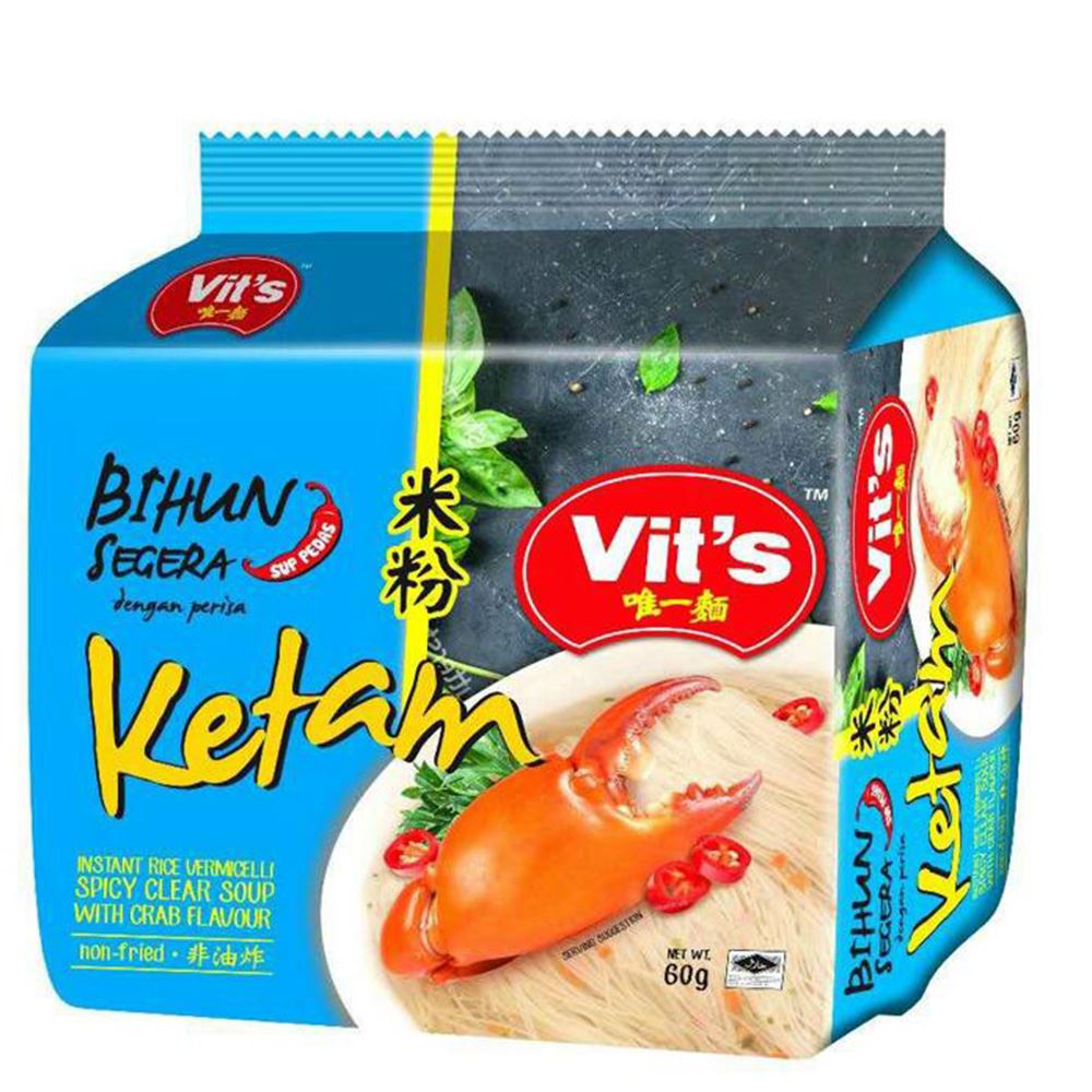 Vit's Instant Vermicelli Noodle Spicy Clear with Crab Flavour