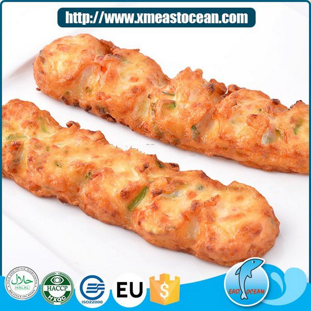 New products skewer food fried squid and vegetable cake frozen pies 