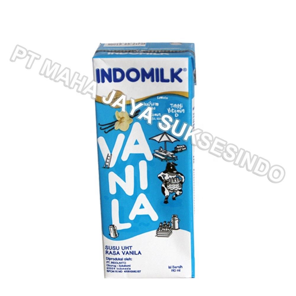 Indomilk ~ Indomilk Milk Vanilla ~ uht milk wholesale 