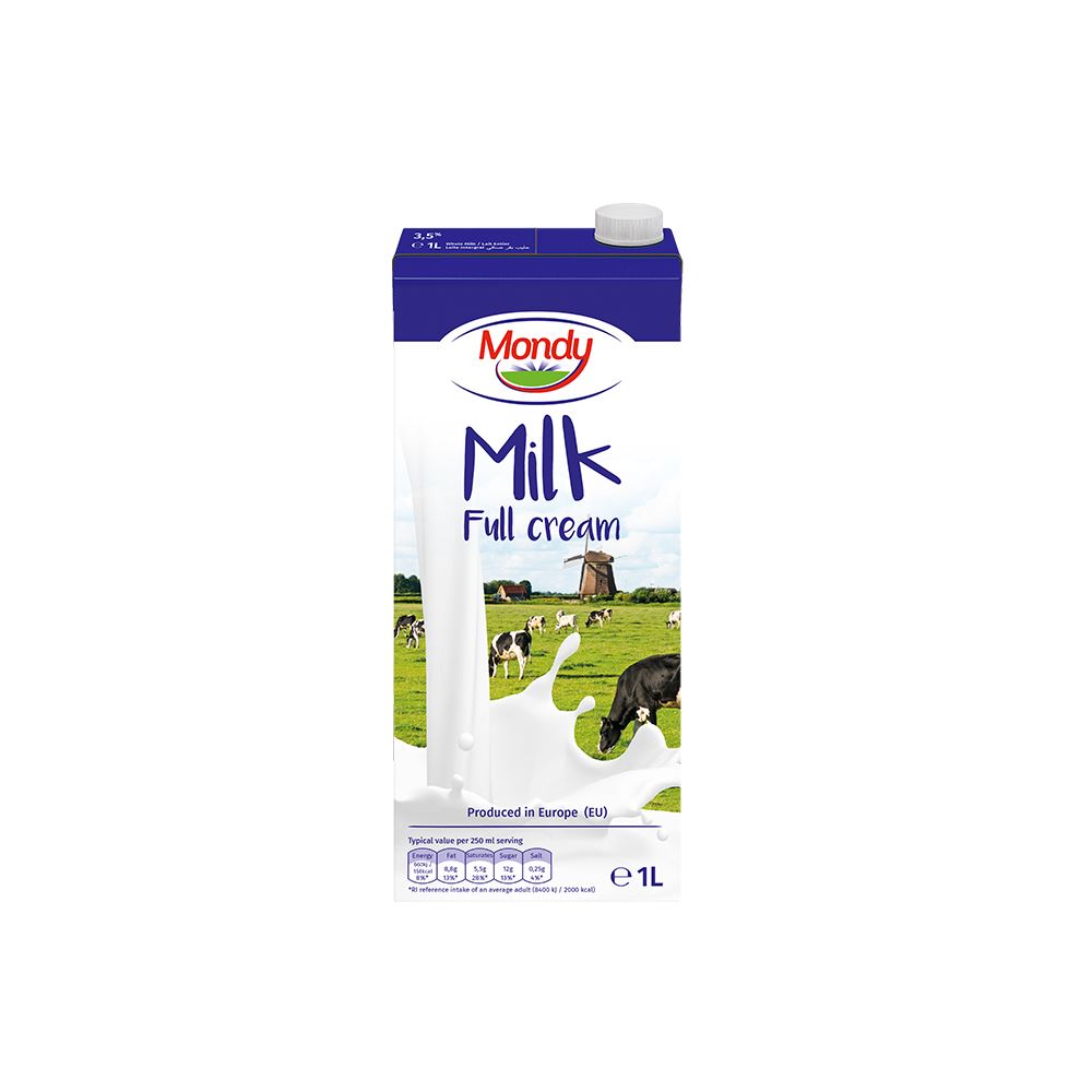 Long Life Dairy Product 1 Liter Full Cream Milk 