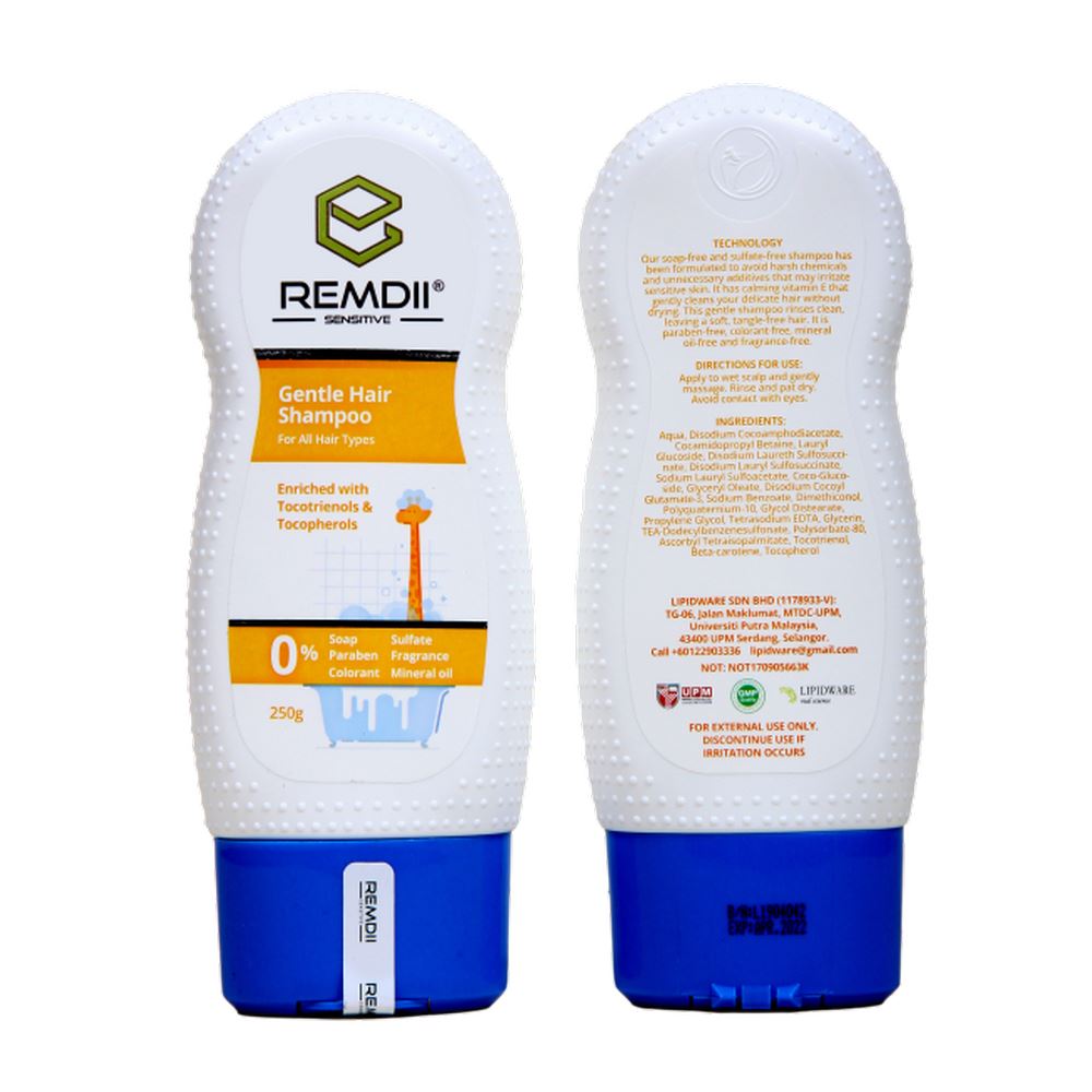 [ECZEMA Skincare] Remdii Gentle Hair Shampoo 250ml | Baby Sensitive Skin Shampoo
