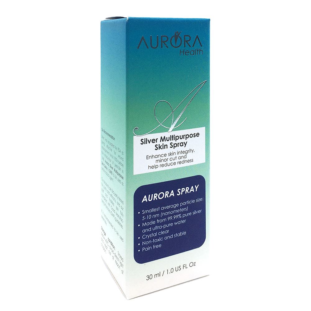 Aurora Silver Multipurpose Skin Spray 30ml | Multipurpose Skin Antimicrobial Spray