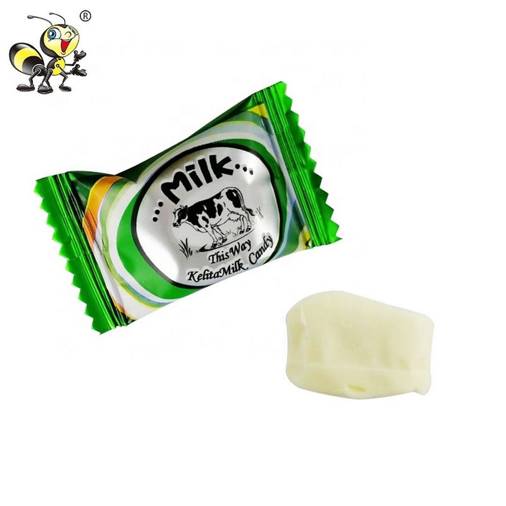 Wholesale Promotion Dry Chewy Sweet Chews Cube Cow Milk Candy 