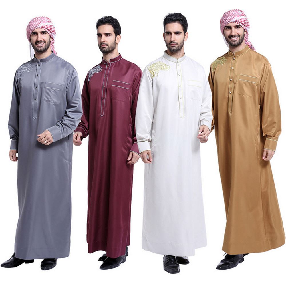 Mens Arabic Robe/Thobe/jubah Cotton Middle East Men thobe Islam clothing 