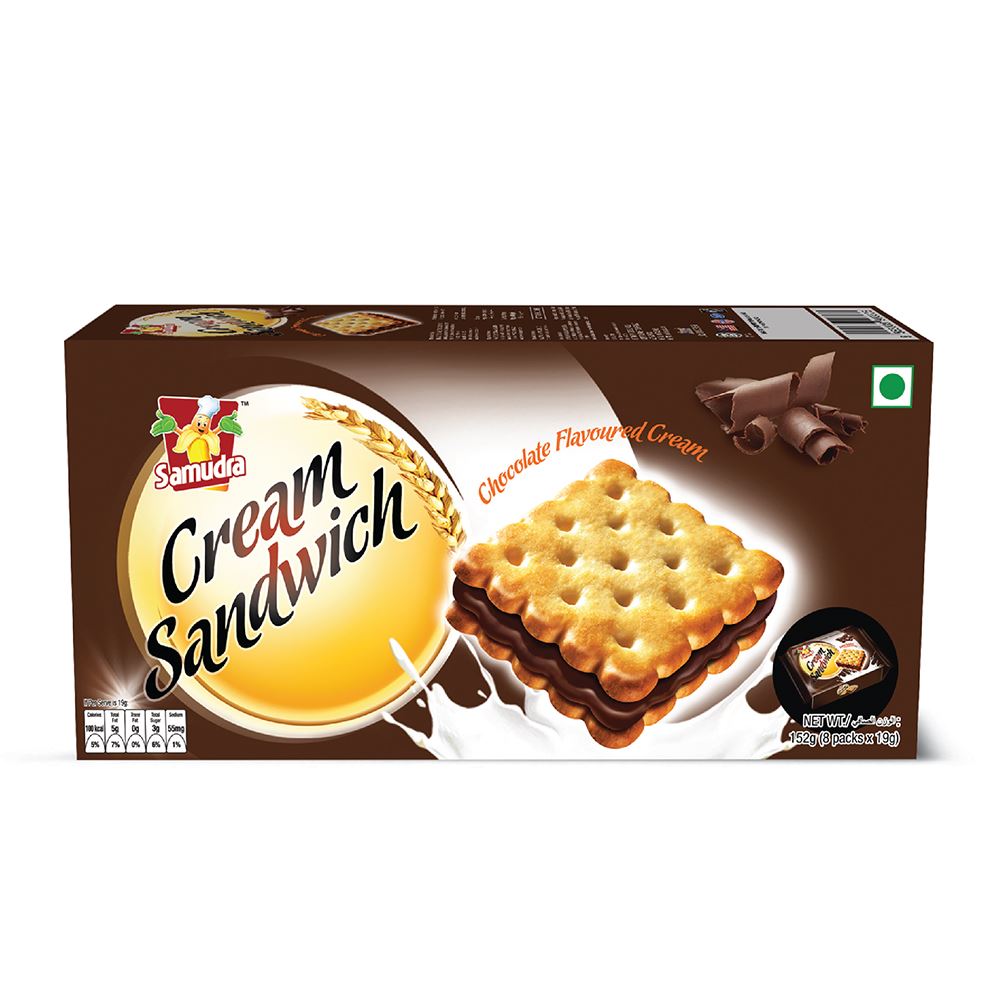 Samudra Cream Sandwich (Chocolate Flavoured Cream) 152g