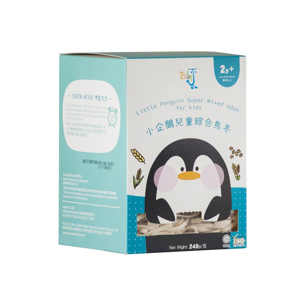 BabyJ Little Penguin Super Mixed Udon for kids - 240g