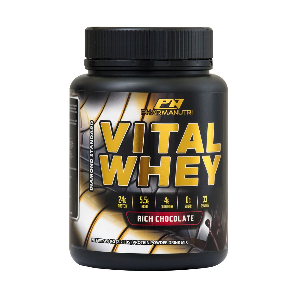 Vital Whey 1kg Isolate 24g Protein (Chocolate/Vanilla)