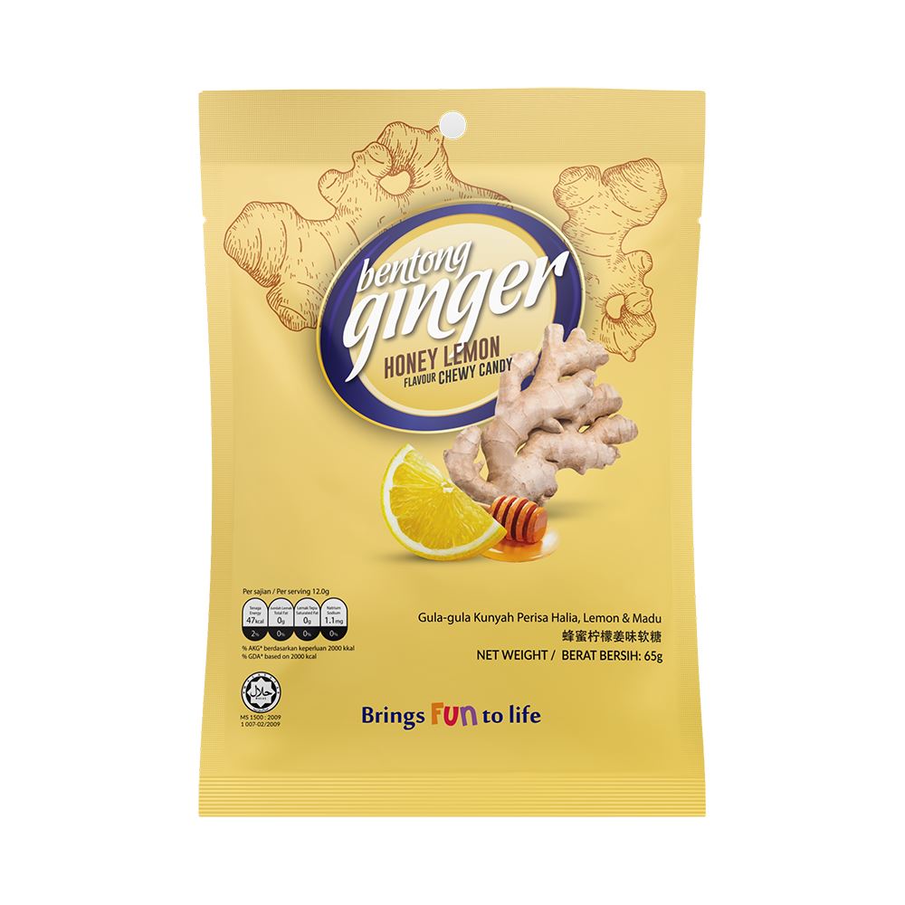 Bentong Ginger with Honey Lemon Chewy Candy (65g)