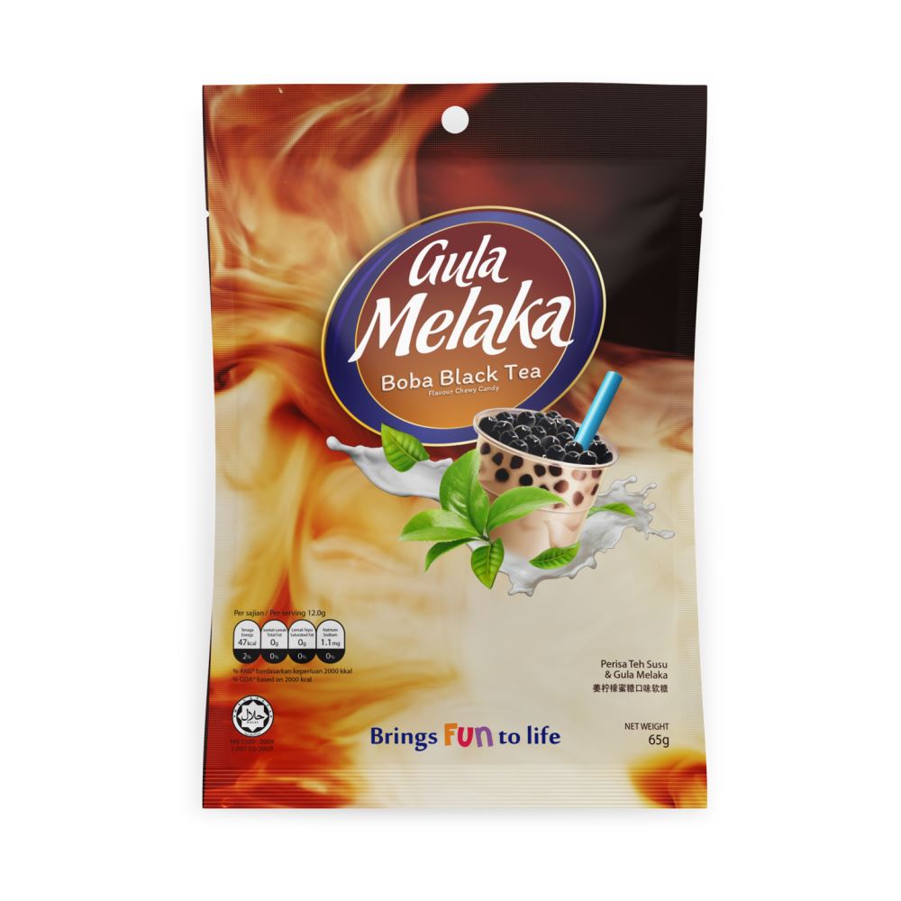 Gula Melaka Boba Black Tea Chewy Candy 65g