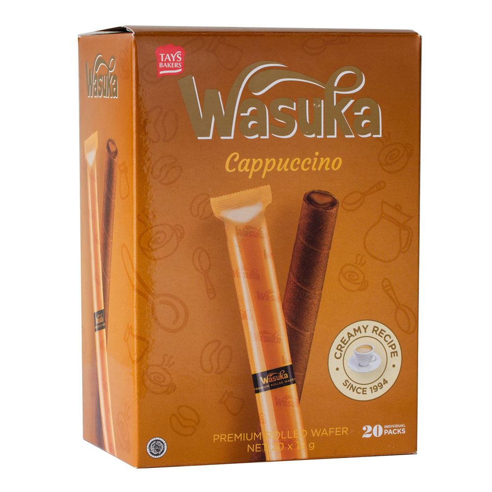Wasuka Wafer Roll Cappuccino Flavour