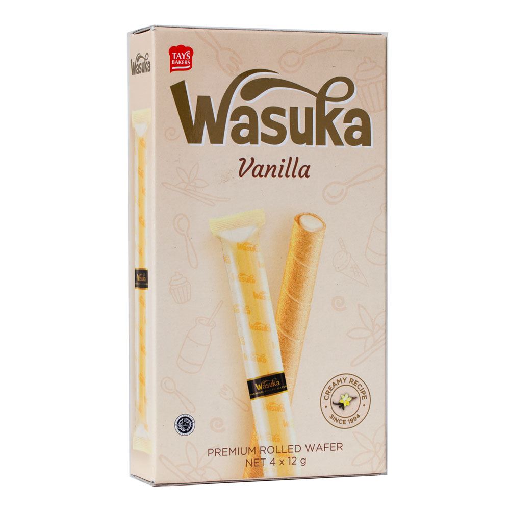 Wasuka Wafer Roll Vanilla Flavour