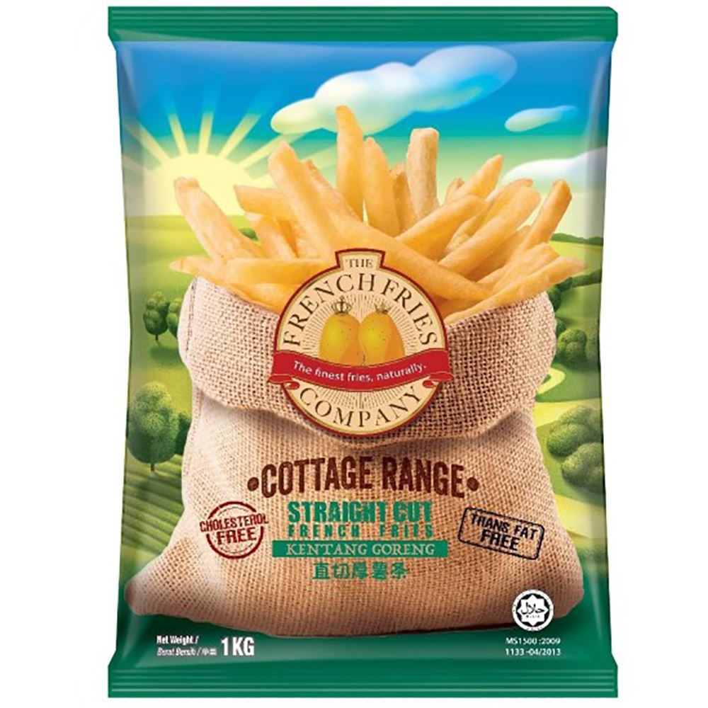Cottage Range Frozen Straight Cut French Fries (10mm x 10mm)