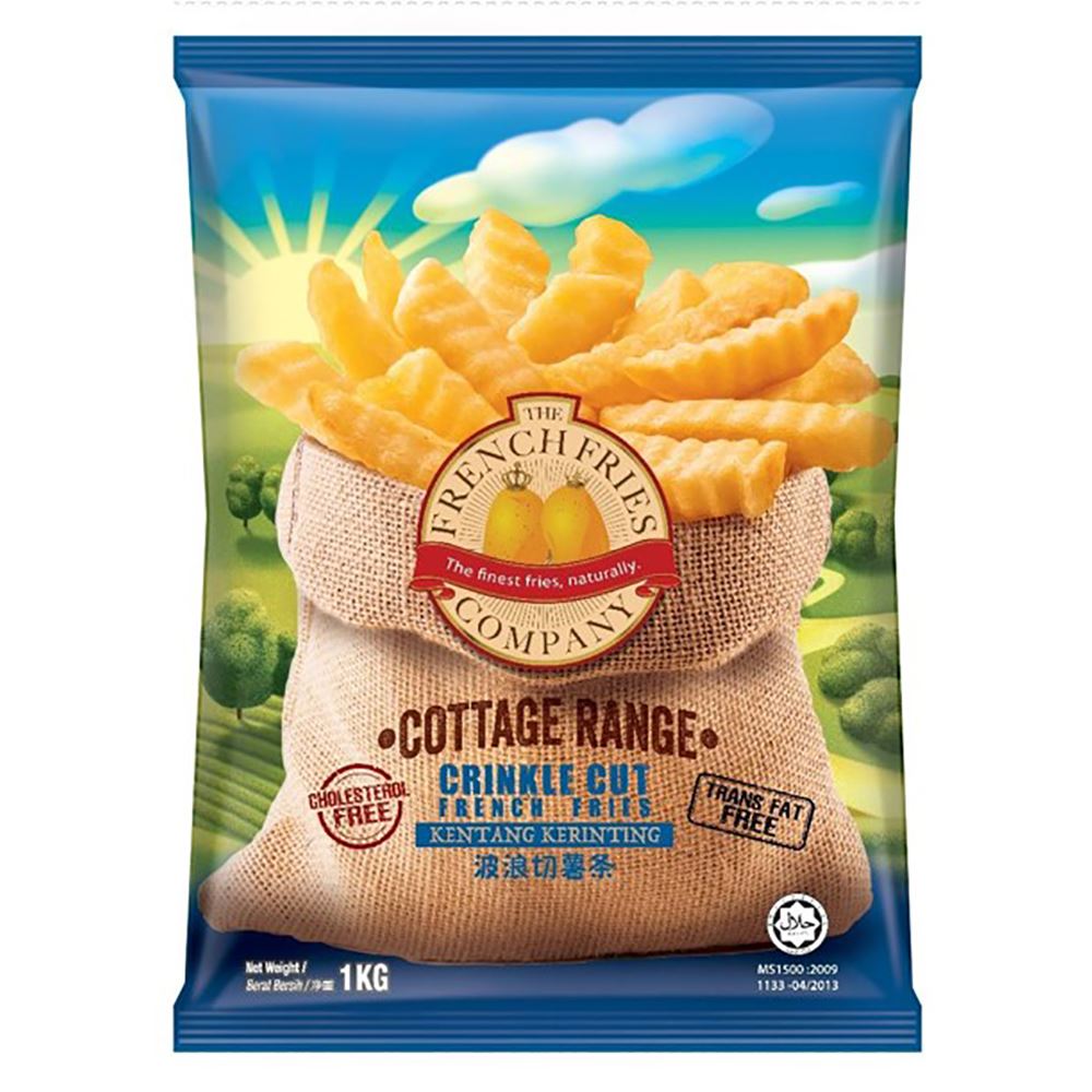Cottage Range Frozen Crinkle Cut French Fries (12mm x 10mm)
