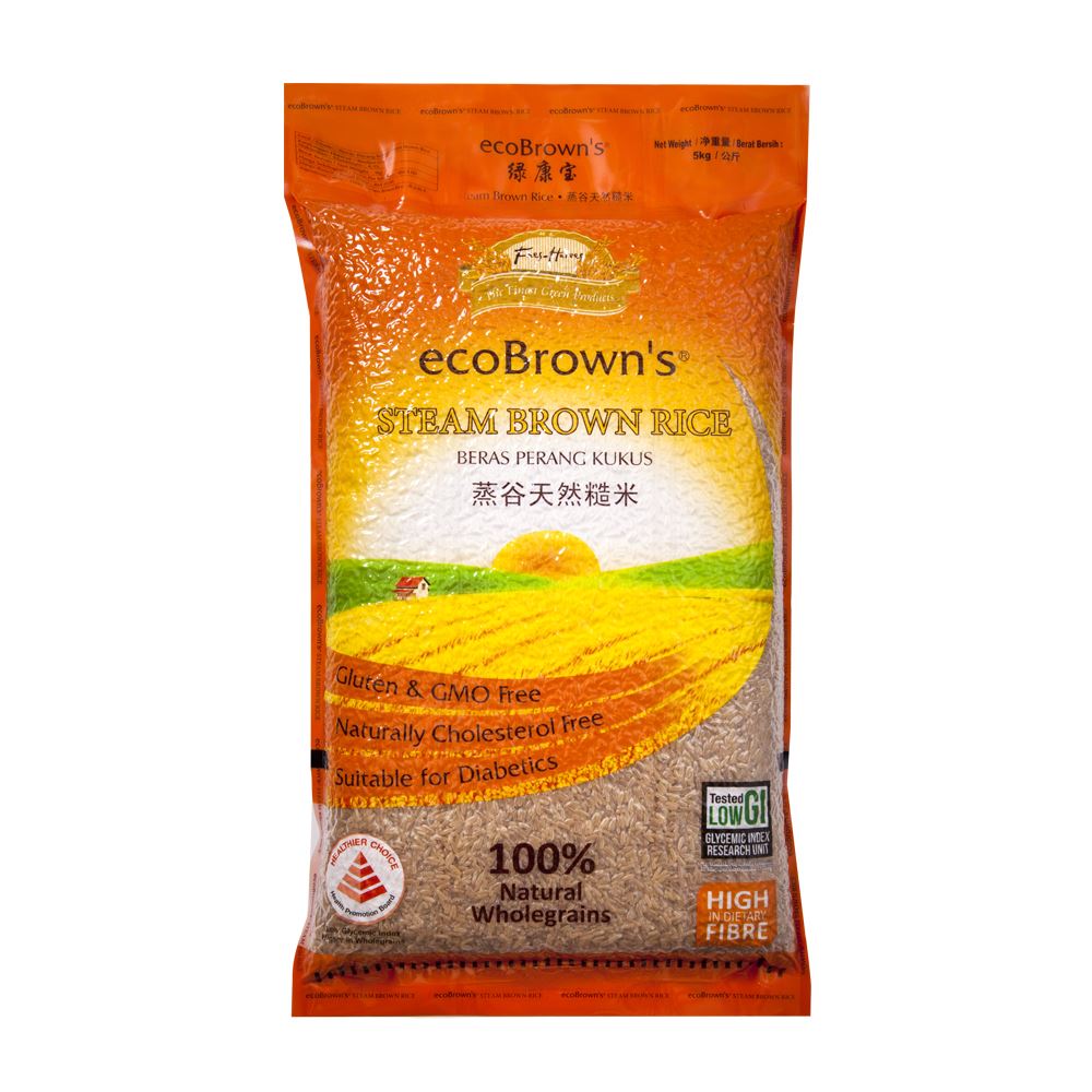 ecoBrown's Steam Brown Rice (Beras Perang Kukus)