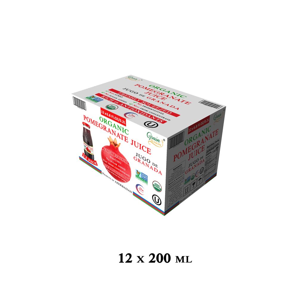 100% Organic Pomegranate Juice 200ml