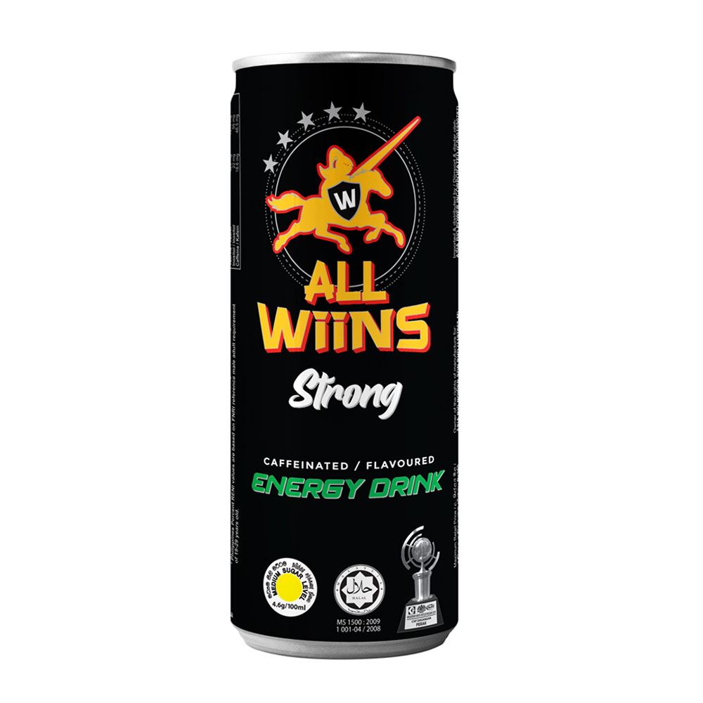 ALL WiiNS Strong Energy Drink (Carbonated) 250mL